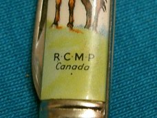 VINTAGE RCMP RICHARDS SHEFFILD ENGLAND FOLDING POCKET WATCH FOB RAILROAD KNIFE KNIVES OLD