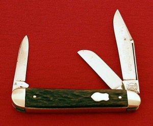 REMINGTON UMC MADE IN USA R100A Old Bone Etch STANDARD DOLLAR Knife 1924/1933 Vintage