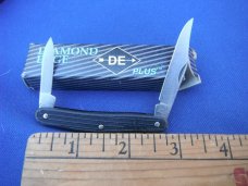 Colt 3 Bladed Stockman Folding Pocket Knife Wood Handled.  NOS  Knife No Box.