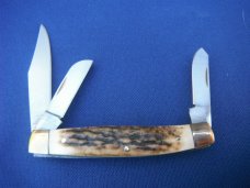 Colt 3 Bladed Stockman Folding Pocket Knife Stag Handled.  NOS/NIB Knife 