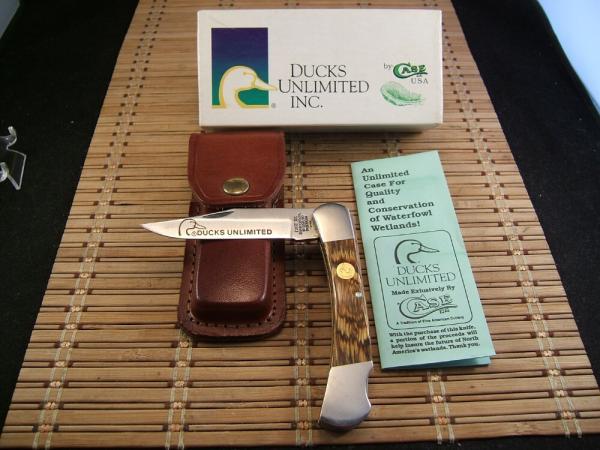 CASE XX DU1139LSS LTD. EDT. DUCKS UNLIMITED LOCKBACK KNIFE VINT. MINT NIB W/ LEATHER SHEATH & PAPERS CASE XX DU1139LSS LTD. EDT. DUCKS UNLIMITED LOCKBACK KNIFE VINT. MINT NIB W/ LEATHER SHEATH & PAPERS