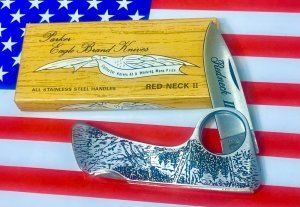 Vintage Parker Cut Co. Eagle Brand knife -The Red Neck II -M/NM and NOS in Org Box