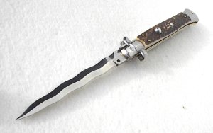 NEW 11" FRANK BELTRAME GENUINE EUROPEAN STAG ITALIAN STILETTO KRISS BLADE