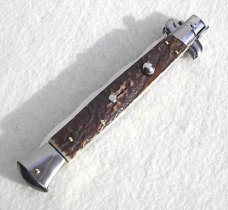 NEW 11" FRANK BELTRAME GENUINE EUROPEAN STAG ITALIAN STILETTO KRISS BLADE
