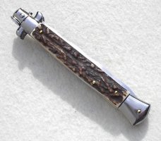 NEW 11" FRANK BELTRAME GENUINE EUROPEAN STAG ITALIAN STILETTO KRISS BLADE