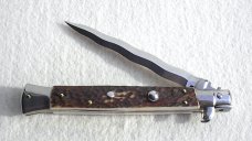 NEW 11" FRANK BELTRAME GENUINE EUROPEAN STAG ITALIAN STILETTO KRISS BLADE