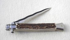 NEW 11" FRANK BELTRAME GENUINE EUROPEAN STAG ITALIAN STILETTO KRISS BLADE