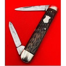 Vintage WALLKILL RIVER WORKS WALDEN N.Y. Equal End Senator Pen Pocket Knife c.1920-1931 Jigged Bone Vintage WALLKILL RIVER WORKS WALDEN N.Y. Equal End Senator Pen Pocket Knife c.1920-1931 Jigged Bone