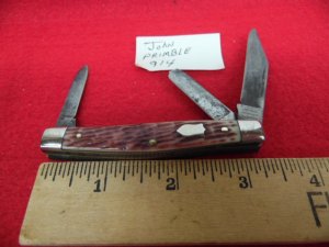 OLDER JOHN PRIMBLE 914 BELKNAP HDWE STOCKMAN USED LITTLE - STORED INCORRECTLY - GREAT DAILY CARRY