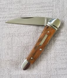 Ohta Mammoth Ivory Serpentine Wharncliff Jack..3 5/8"..Cpm154..Fluted Integral Bolsters & end caps Ohta Mammoth Ivory Serpentine Wharncliff Jack..3 5/8"..Cpm154..Fluted Integral Bolsters & end caps