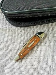 Ohta Mammoth Ivory Serpentine Wharncliff Jack..3 5/8"..Cpm154..Fluted Integral Bolsters & end caps Ohta Mammoth Ivory Serpentine Wharncliff Jack..3 5/8"..Cpm154..Fluted Integral Bolsters & end caps