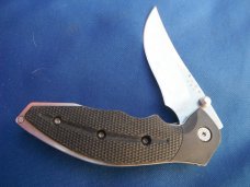 USA Buck 415 Kalinga Black Soft Grip Handle Folding knife Discontinued With Box, Papers MADE IN USA USA Buck 415 Kalinga Black Soft Grip Handle Folding knife Discontinued With Box, Papers MADE IN USA