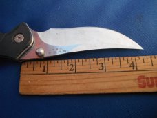 USA Buck 415 Kalinga Black Soft Grip Handle Folding knife Discontinued With Box, Papers MADE IN USA USA Buck 415 Kalinga Black Soft Grip Handle Folding knife Discontinued With Box, Papers MADE IN USA