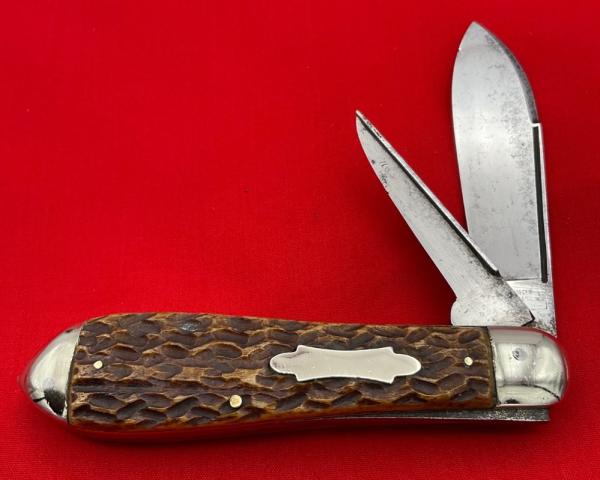 Vintage Rare GEBR ROEGER (Roeger Brothers) SOLINGEN Teardrop Harness Jack Pocket Knife Bone Vintage Rare GEBR ROEGER (Roeger Brothers) SOLINGEN Teardrop Harness Jack Pocket Knife Bone