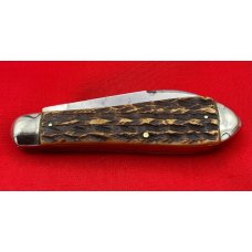 Vintage Rare GEBR ROEGER (Roeger Brothers) SOLINGEN Teardrop Harness Jack Pocket Knife Bone Vintage Rare GEBR ROEGER (Roeger Brothers) SOLINGEN Teardrop Harness Jack Pocket Knife Bone