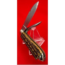 Vintage Rare GEBR ROEGER (Roeger Brothers) SOLINGEN Teardrop Harness Jack Pocket Knife Bone Vintage Rare GEBR ROEGER (Roeger Brothers) SOLINGEN Teardrop Harness Jack Pocket Knife Bone