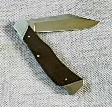 Keith Johnson Arkansas Hunter Lockback with cpm154 and OD Canvas Micarta at 4.5"..Integral & ringed Keith Johnson Arkansas Hunter Lockback with cpm154 and OD Canvas Micarta at 4.5"..Integral & ringed