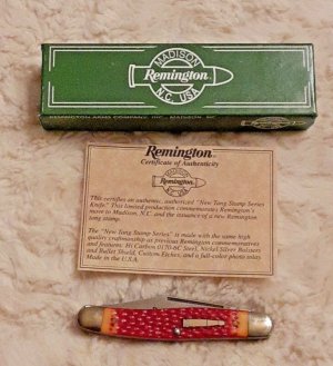 Vintage Rare Remington New Tang Stamp Series Stockman Made In Madison N.C. New In Box