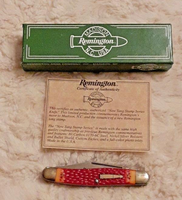 Vintage Rare Remington New Tang Stamp Series Stockman Made In Madison N.C. New In Box Vintage Rare Remington New Tang Stamp Series Stockman Made In Madison N.C. New In Box