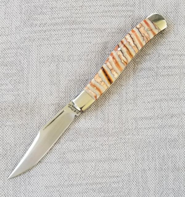 D.R.Davis Serpentine Custom..AebL...Mammoth tooth...Fileworked..Jewel liners...Black lip shield..4"