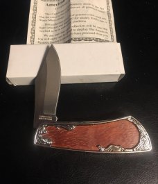 AMERICN HISTORIC KNIFE WITH REAL  INDIAN HEAD PENNY