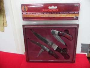 WINCHESTER LIMITED 2008 3 PATTERNS SET IN DISPLAY NEVER OPENED PEARL AND WOOD