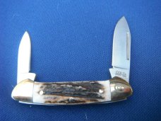 Colt Pocket Knife CT0121 Stag Canoe - Stag Handled.  NEW! NOS/NIB Knife 