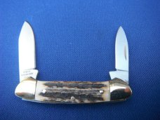 Colt Pocket Knife CT0121 Stag Canoe - Stag Handled.  NEW! NOS/NIB Knife 