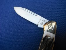 Colt Pocket Knife CT0121 Stag Canoe - Stag Handled.  NEW! NOS/NIB Knife 