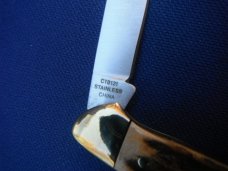 Colt Pocket Knife CT0121 Stag Canoe - Stag Handled.  NEW! NOS/NIB Knife 