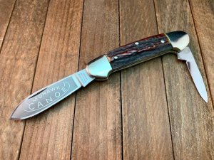 A.G. Russell Mohawk Canoe Stag Solingen Germany Made in 1969