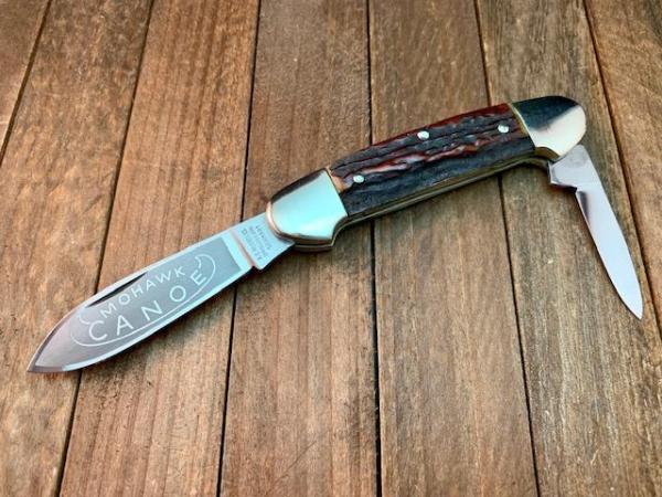 A.G. Russell Mohawk Canoe Stag Solingen Germany Made in 1969