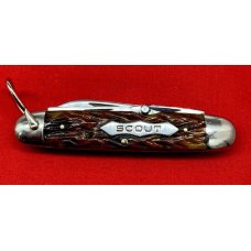 Vintage ROBESON ShurEdge Rochester Unofficial Scout Pocket Knife c.1922-1939 Bone Vintage ROBESON ShurEdge Rochester Unofficial Scout Pocket Knife c.1922-1939 Bone