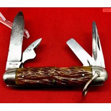 Vintage ROBESON ShurEdge Rochester Unofficial Scout Pocket Knife c.1922-1939 Bone Vintage ROBESON ShurEdge Rochester Unofficial Scout Pocket Knife c.1922-1939 Bone
