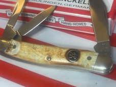Vintage J A Henckels 3 Blade Whittler (HK-7-S) Pocket Knife w/ Great Stag Handles! -NOS Vintage J A Henckels 3 Blade Whittler (HK-7-S) Pocket Knife w/ Great Stag Handles! -NOS