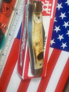 Vintage J A Henckels 3 Blade Whittler (HK-7-S) Pocket Knife w/ Great Stag Handles! -NOS Vintage J A Henckels 3 Blade Whittler (HK-7-S) Pocket Knife w/ Great Stag Handles! -NOS