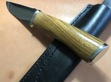 Bois d’ Arc fixed blade, 52100 steel, USA maker, w/sheath Bois d’ Arc fixed blade, 52100 steel, USA maker, w/sheath
