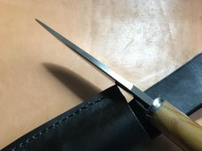 Bois d’ Arc fixed blade, 52100 steel, USA maker, w/sheath Bois d’ Arc fixed blade, 52100 steel, USA maker, w/sheath