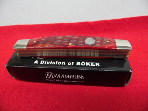 MAGNUM RED BONE 4" CONGRESS PRODUCT OF BOKER TREE BRAND UNUSED IN BOX MAGNUM RED BONE 4" CONGRESS PRODUCT OF BOKER TREE BRAND UNUSED IN BOX