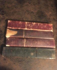 4 OLD RAZOR BOXES SHEFFIELD, BOKER,