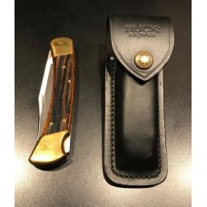 Vintage 2005 Buck U.S.A. 110 "First Production Run" Folding Hunter Knife + Sheath Vintage 2005 Buck U.S.A. 110 "First Production Run" Folding Hunter Knife + Sheath