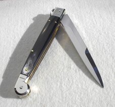  NEW 2021 ITALIAN AGA CAMPOLIN 12" SICILIANO BRAZILIAN HORN 4 MILLIMETER BLADE NICKEL SILVER BOLSTES