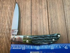 Kabar Dolphin Green Jigged Bone 1989 Kabar Dolphin Green Jigged Bone 1989