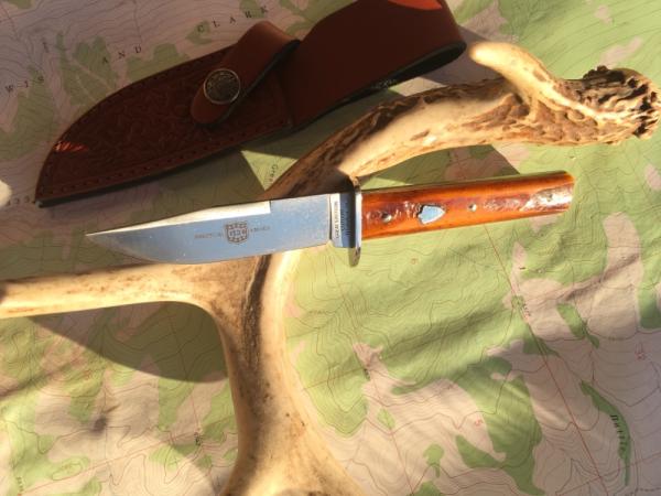 Great Eastern Cutlery GEC H10118 Fixed Blade Hunter Autumn Gold Marrow Bone plus Leather Sheath NEW Great Eastern Cutlery GEC H10118 Fixed Blade Hunter Autumn Gold Marrow Bone plus Leather Sheath NEW