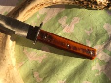 Great Eastern Cutlery GEC H10118 Fixed Blade Hunter Autumn Gold Marrow Bone plus Leather Sheath NEW Great Eastern Cutlery GEC H10118 Fixed Blade Hunter Autumn Gold Marrow Bone plus Leather Sheath NEW