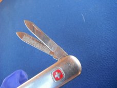 Victorinox  Wenger  Swiss Army Knife  Pioneer Alox Pocket Knife, Multi-Tool, Silver Alox 