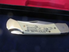 Schrade Scrimshaw Covered Wagon Model  # SC507