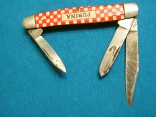VINTAGE PURINA KUTMASTER UTICA USA SERPENTINE STOCKMAN FOLDING POCKET PEN JACK KNIFE KNIVES OLD AD VINTAGE PURINA KUTMASTER UTICA USA SERPENTINE STOCKMAN FOLDING POCKET PEN JACK KNIFE KNIVES OLD AD