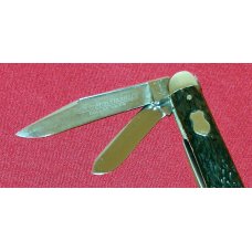 REMINGTON UMC MADE IN USA R100B Old Bone Etch STANDARD DOLLAR Punch Knife 1924/1933 Vintage