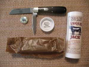 GREAT EASTERN CUTLERY TIDIOUTE ANGUS JACK #86 MACASSAR WELL DONE EBONY MADE FOR CCC 1OF 30